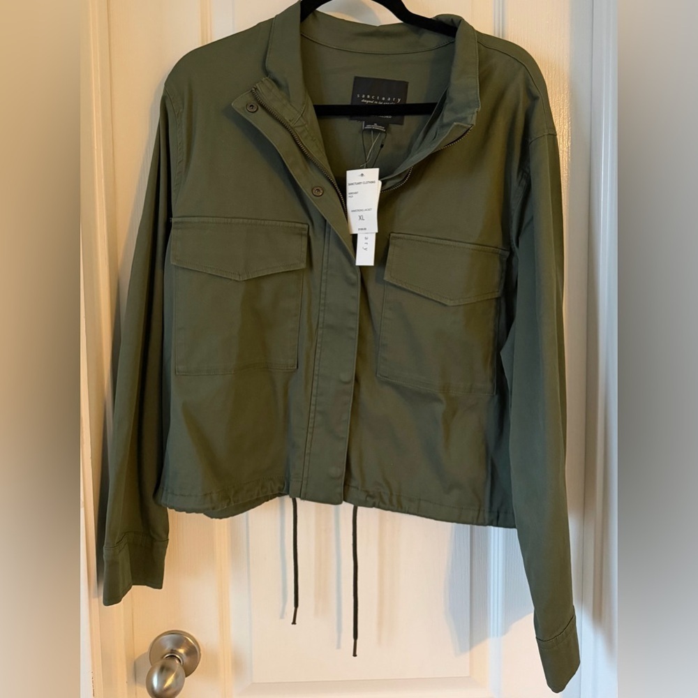 Sanctuary Women's Green Utility Jacket Size XL